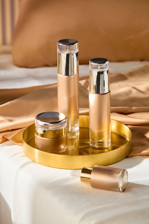 Luxury beauty essentials and makeup products